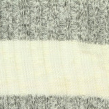 Cream Horizontal-Stripe Rib Knit, Poly-Viscose