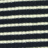 Black Horizontal-Stripe Rib Knit, Poly-Cotton — texture