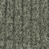Heather Grey Marl Rib Knit, Polyester