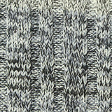 Black Marl Rib Knit, Poly-Viscose — texture
