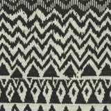 Black Geometric-Zigzag Jacquard, Polyester