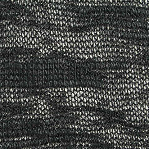 Black Animal Print Chunky Knit, Viscose-Poly