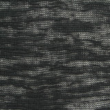Black Animal Print Chunky Knit, Viscose-Poly