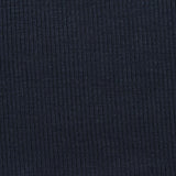 Viscose Stretch Rib Knit Fabric, 215 gsm, 119 cm — Navy