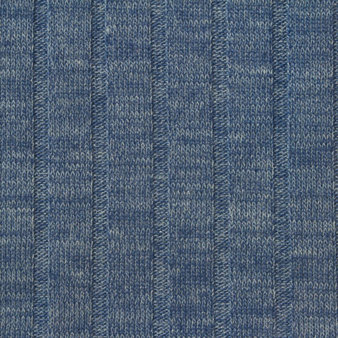 Blue Marl Chunky Knit, Viscose-Poly, 180 gsm