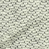 Cream Geometric Chunky Knit, Poly-Viscose