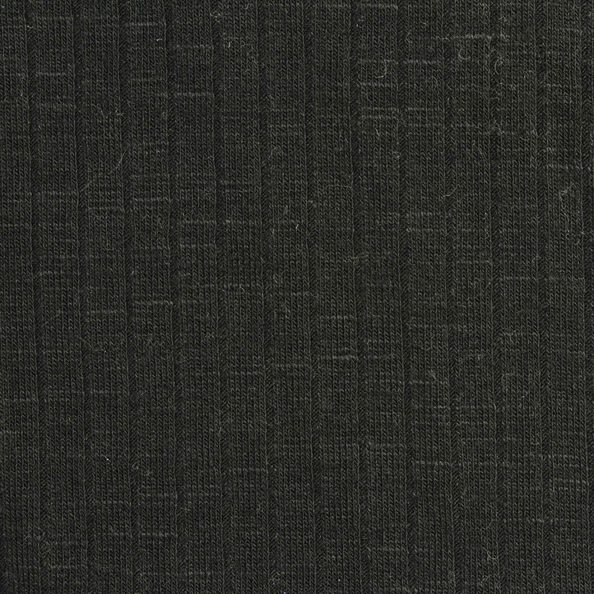 Slub Viscose Polyester Stretch Rib Knit Fabric, 215 gsm, 130 cm — Grey