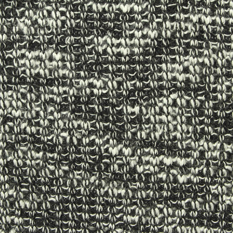 Black Heathered-Marl Interlock Knit, Poly-Viscose