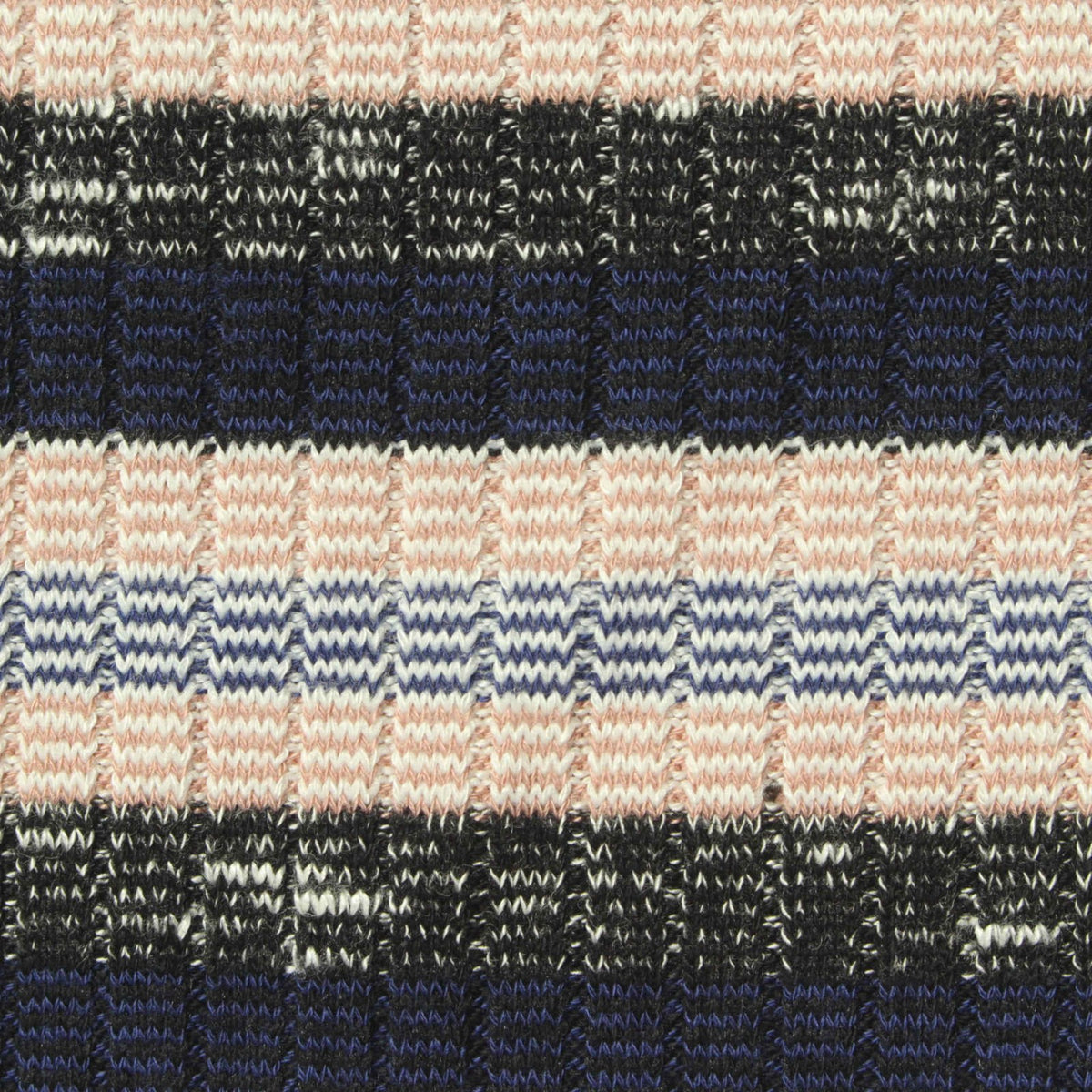 Pink Zigzag Rib Knit, Viscose-Poly