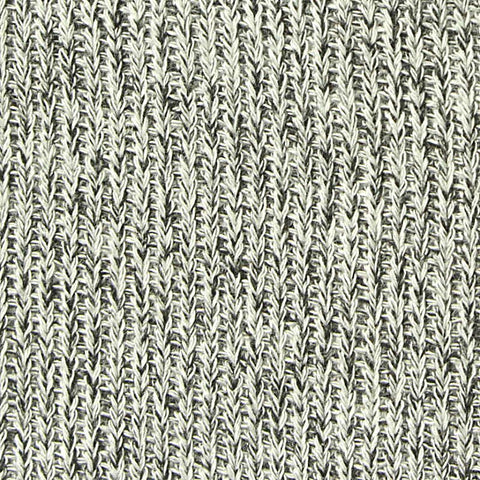 Dark Grey Marl Rib Knit, Viscose-Poly, 223 gsm, 170 cm