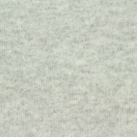 Light Grey Heathered-Marl Rib Knit, Polyester, 430 gsm