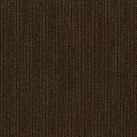 Brushed Viscose Acrylic Stretch Rib Knit Fabric, 260 gsm, 165 cm — Brown