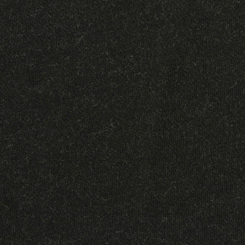 Polyester Viscose Stretch Rib Knit Fabric, 310 gsm, 170 cm — Black