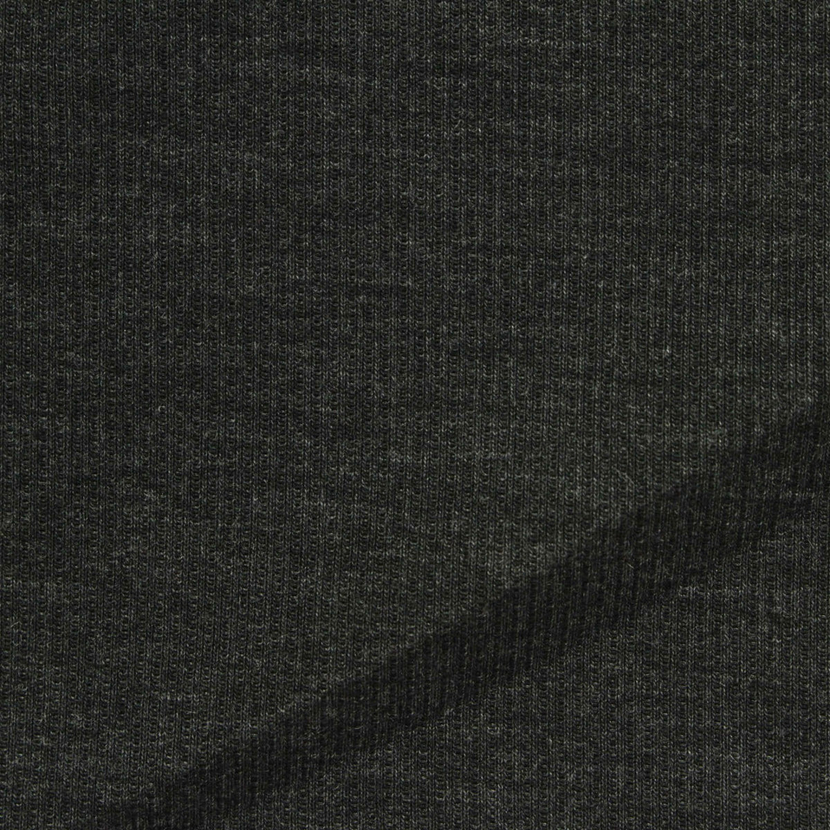 Polyester Viscose Stretch Rib Knit Fabric, 266 gsm, 160 cm — Grey