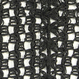 Black Small-Floral Mesh, Poly-Cotton — texture