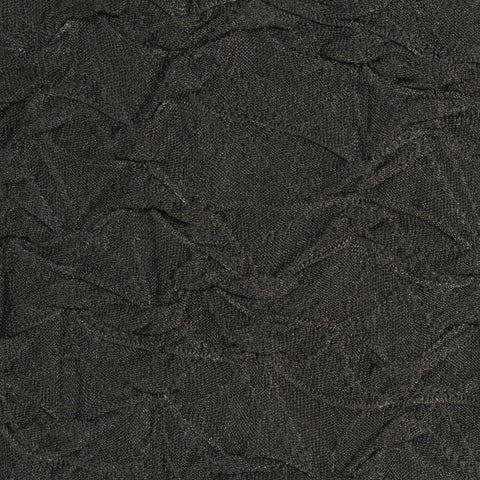 Jacquard Polyester Stretch Knit Fabric, 210 gsm, 165 cm — Black