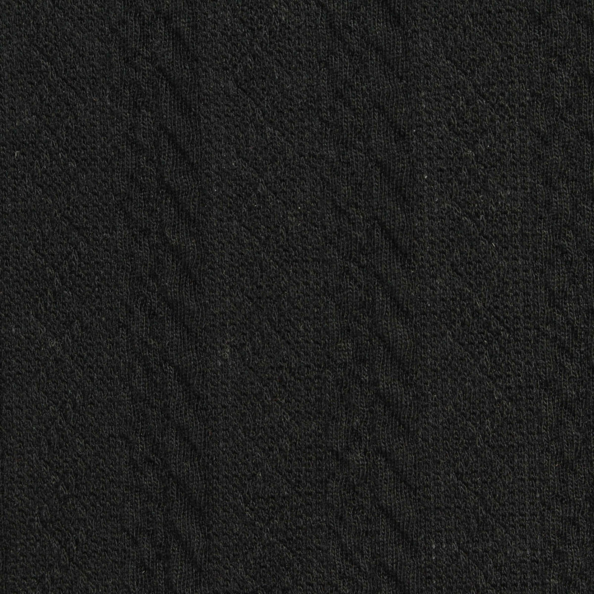Jacquard Polyester Stretch Knit Fabric, 225 gsm, 148 cm — Black