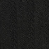 Jacquard Polyester Stretch Knit Fabric, 225 gsm, 148 cm — Black