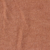 Brushed Polyester Viscose Stretch Chunky Knit Fabric, 233 gsm, 152 cm — Brown