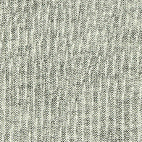 Grey Heather Rib Knit, Viscose