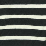 Black Horizontal-Stripe Jersey Knit, Cotton