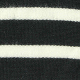 Black Horizontal-Stripe Jersey Knit, Cotton — texture