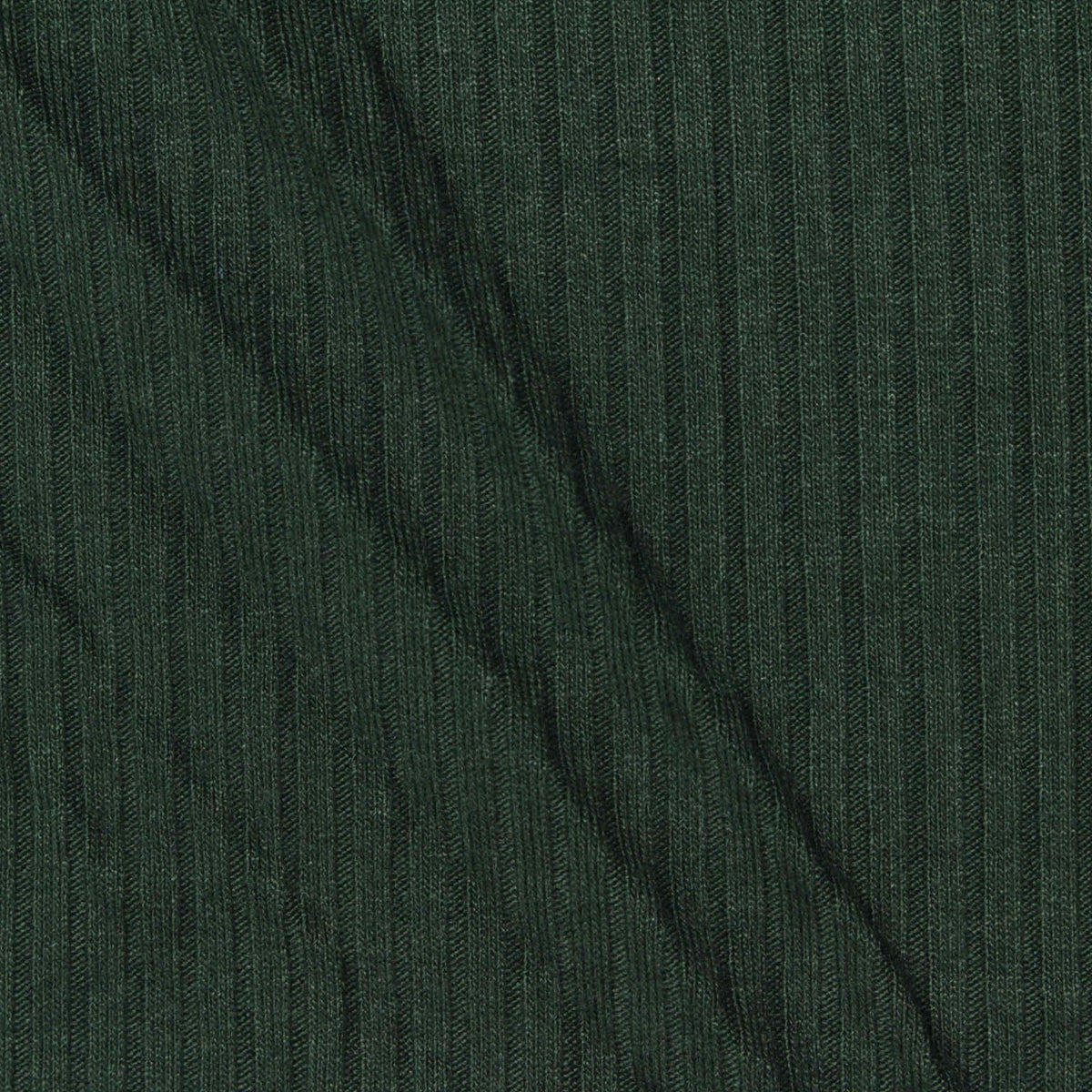 Viscose Stretch Rib Knit Fabric, 210 gsm, 163 cm — Green