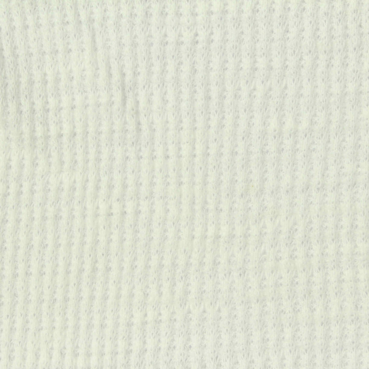 Slub 100% Cotton Waffle Knit Fabric, 155 gsm, 145 cm — White