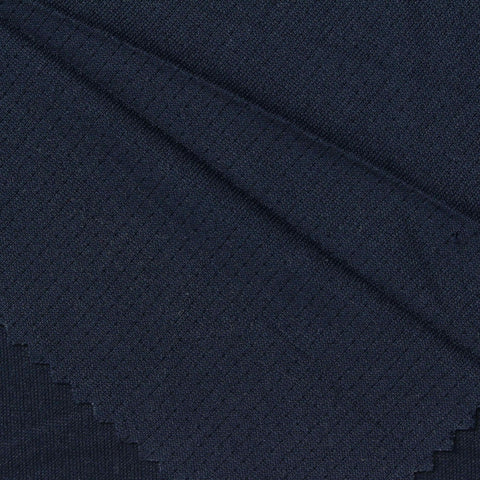 Navy Tone-on-Tone Square Interlock Knit, Polyester