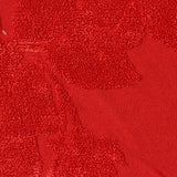 Red Tone-on-Tone Floral Jacquard, Polyester