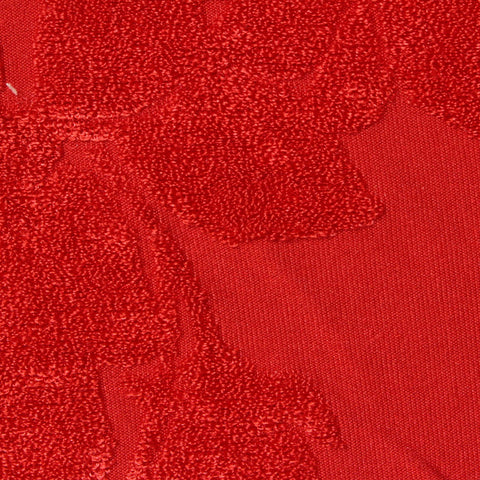 Red Tone-on-Tone Floral Jacquard, Polyester, 265 gsm