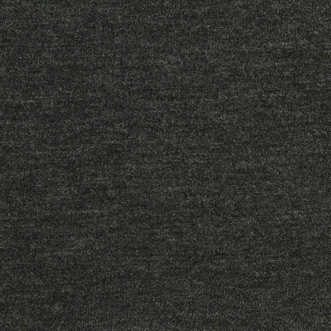 Dark Grey Heathered-Marl Scuba Knit, Poly-Viscose, 290 gsm