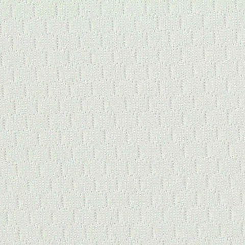 White Geometric Birdseye Knit, Polyester