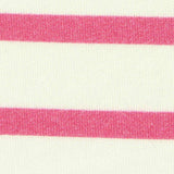 Pink Horizontal-Stripe Jersey Knit, Modal — texture