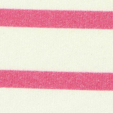 Pink Horizontal-Stripe Jersey Knit, Modal
