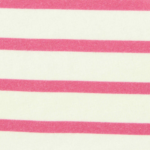 Pink Horizontal-Stripe Jersey Knit, Modal