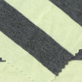 Dark Grey Stripes Rib Knit, Viscose-Wool
