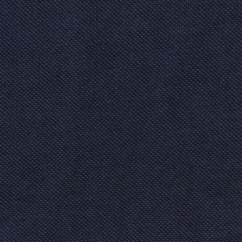 Cotton Polyester Piqué Knit Fabric, 145 gsm, 170 cm — Navy