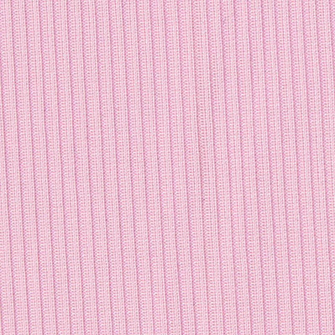 Polyester Stretch Rib Knit Fabric, 180 gsm, 155 cm — Pink