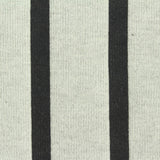 Black Vertical-Stripe Interlock Knit, Polyester