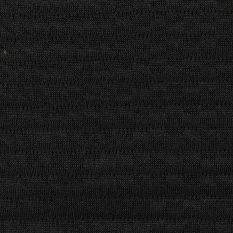 Jacquard 100% Polyester Knit Fabric, 205 gsm, 162 cm — Black
