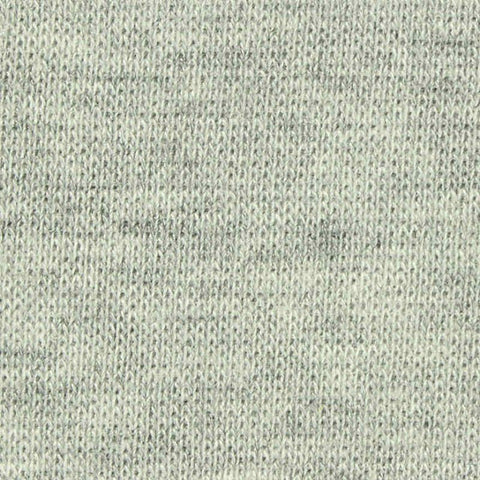 Light Grey Marl Rib Knit, Poly-Cotton, 240 gsm, 170 cm