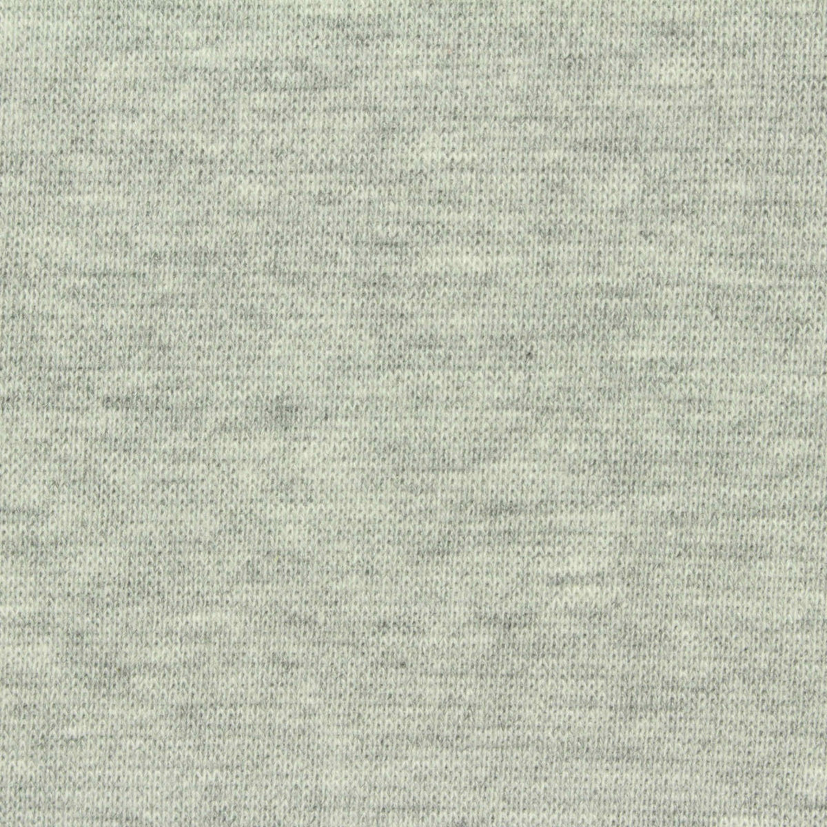 Light Grey Marl Rib Knit, Poly-Cotton, 240 gsm, 170 cm
