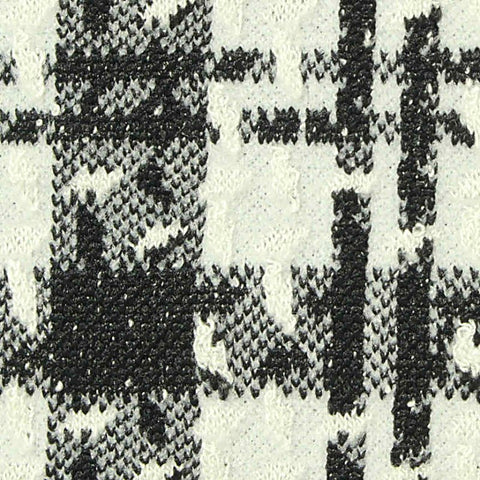 Black Plaid Jacquard, 314 gsm