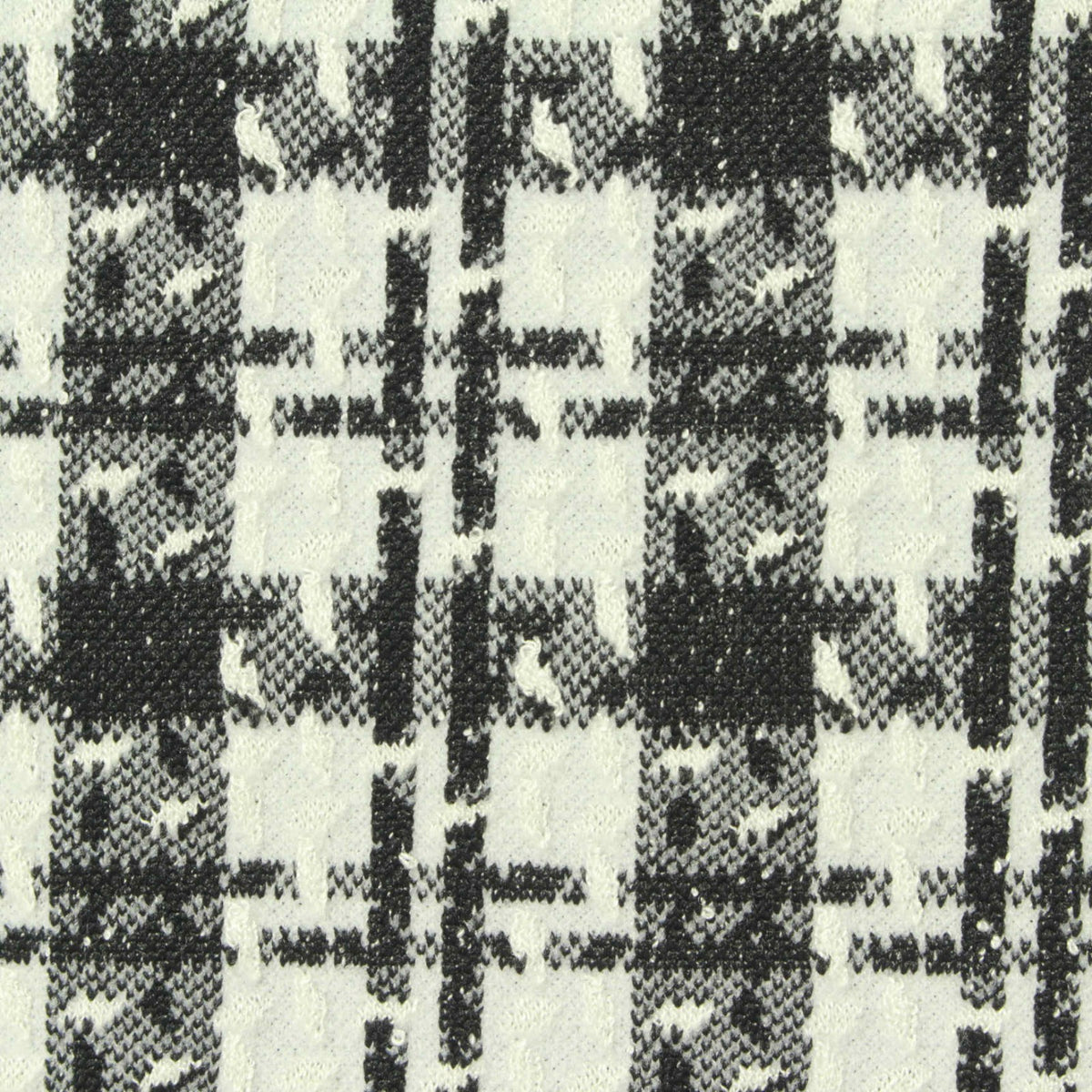 Black Plaid Jacquard, 314 gsm