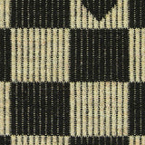 Black Check Rib Knit, Poly-Viscose — texture
