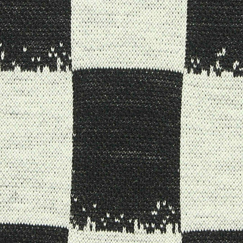 Black Check Jacquard, Nylon-Viscose