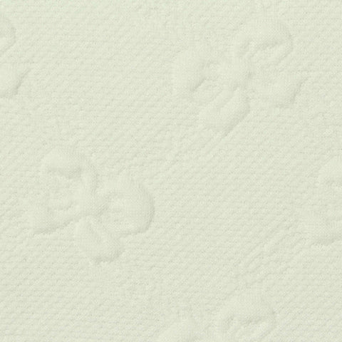 Cream Tone-on-Tone Floral Jacquard, Polyester, 285 gsm