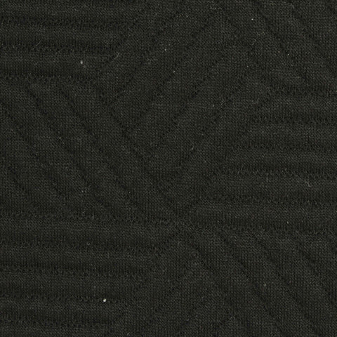 Black Diagonal-Chevron Jacquard, Polyester