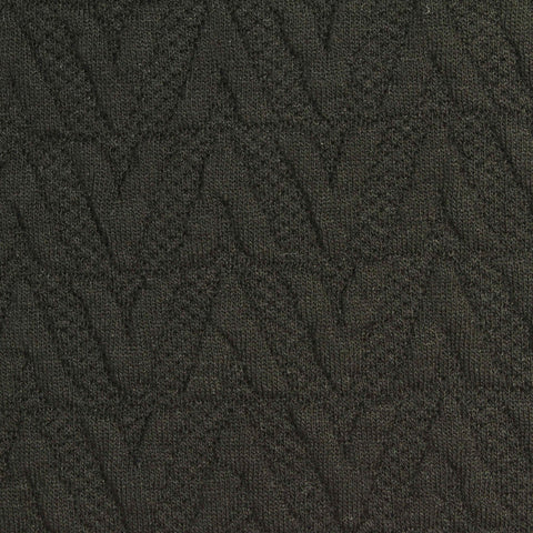 Dark Olive Wavy-Chevron Jacquard, Polyester